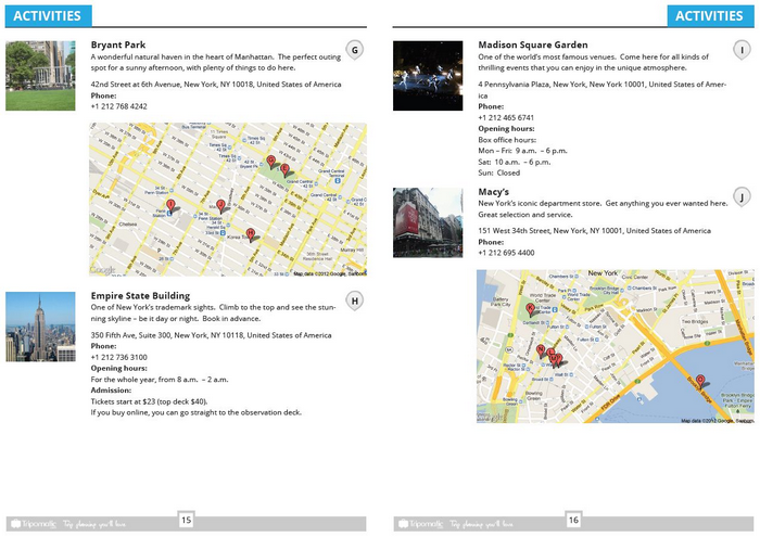 Download a New York tourist guide in PDF showing top sights and attractions.